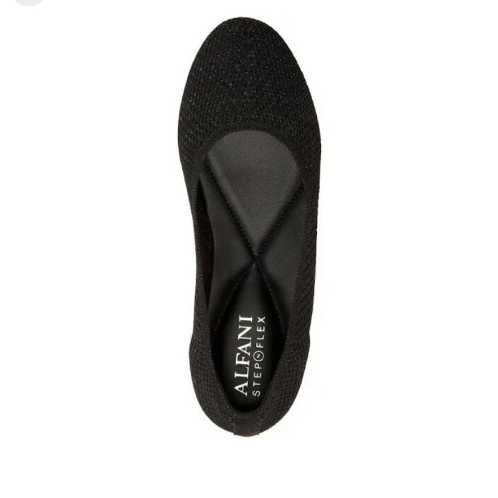 Alfani Step 'N Flex Tamii Knit Flats size 6.5 Black